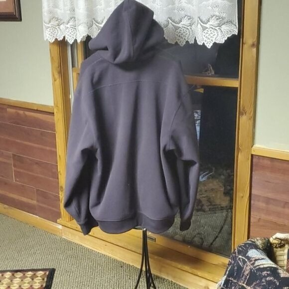 IZOD Jeans Gray Fleece Sz. 2XL Full Zippered Hoodie with Pockets - Picture 7 of 9